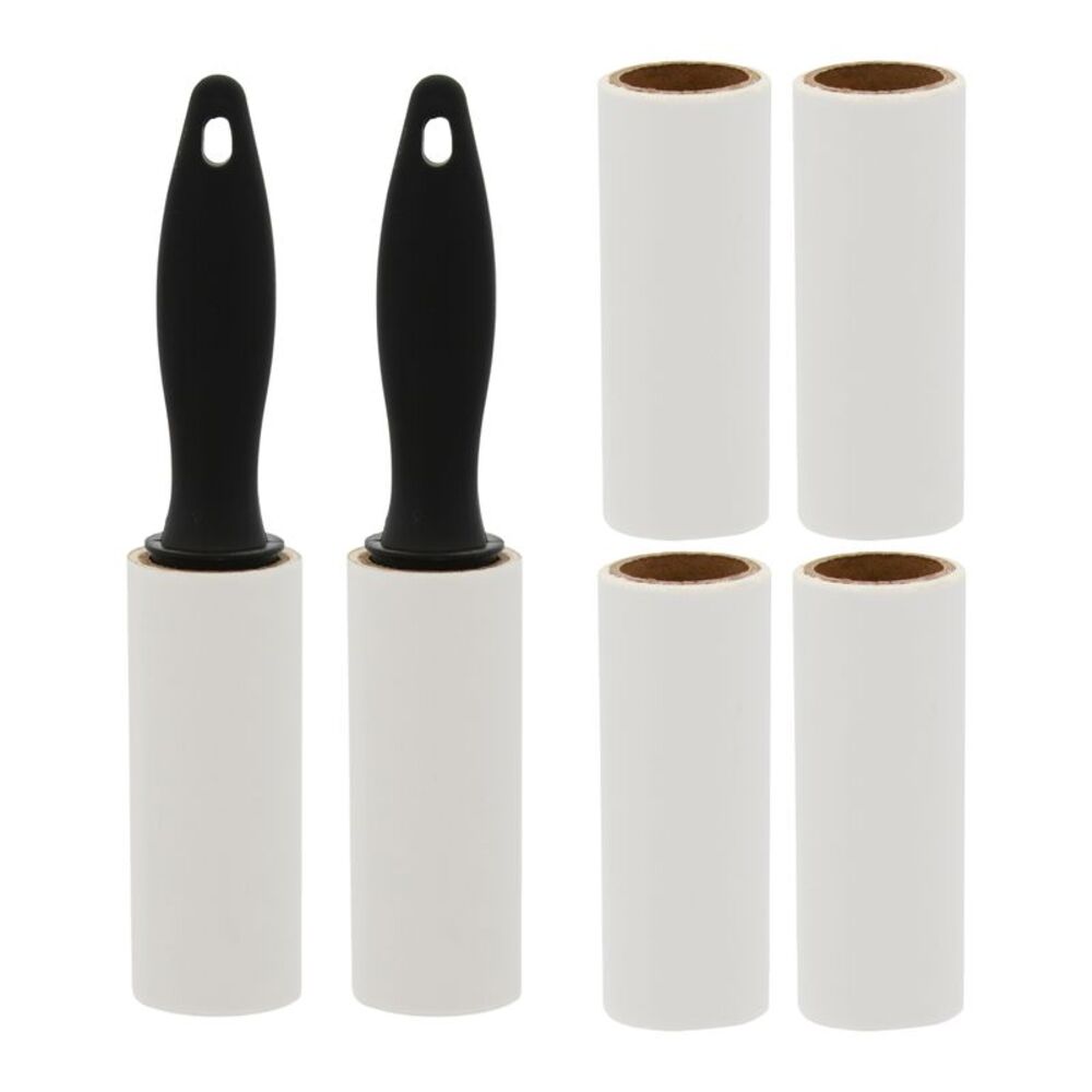 Smart Home Mini Lint Roller 2-Pack Plus 4 Replacement Heads